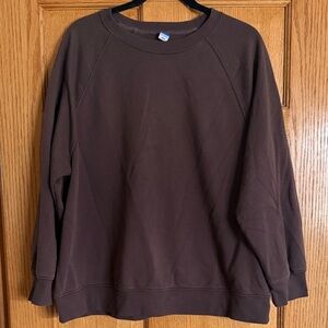 Old Navy Women's Dark Brown Crewneck